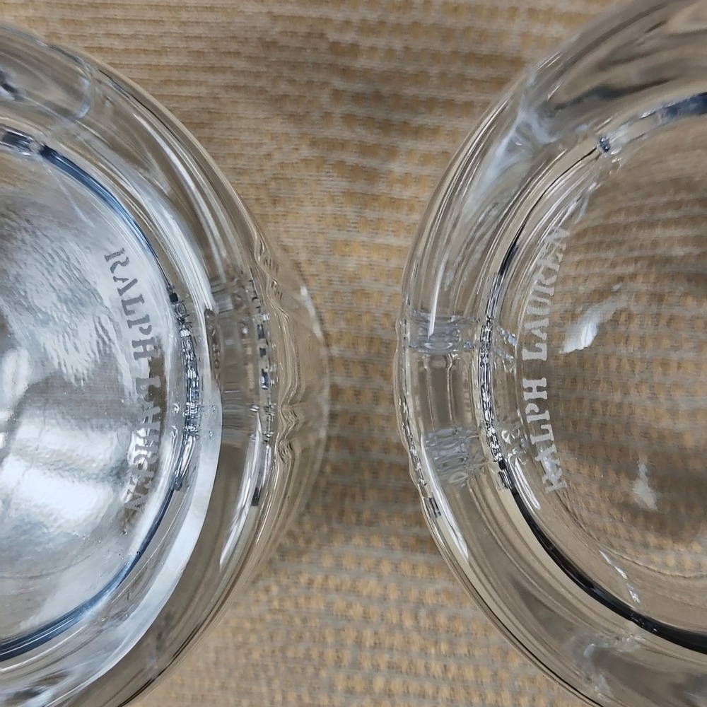 Ralph Lauren Hudson Plaid Crystal Decanter Carafe & 2 Tumbler Glasses Gift Set - Picture 5 of 16